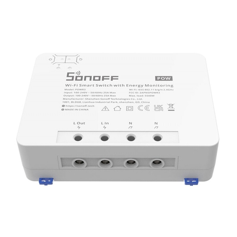 Умный 1-канальный переключатель Sonoff Wi-Fi POWR3