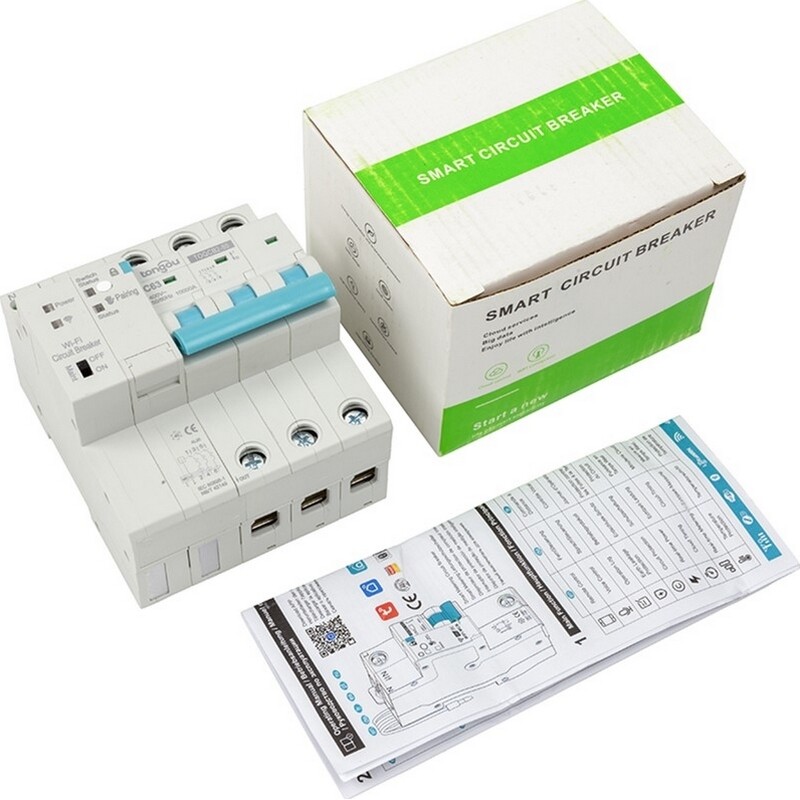 Умный 3-полюсный переключатель Tuya Wi-Fi HS082000