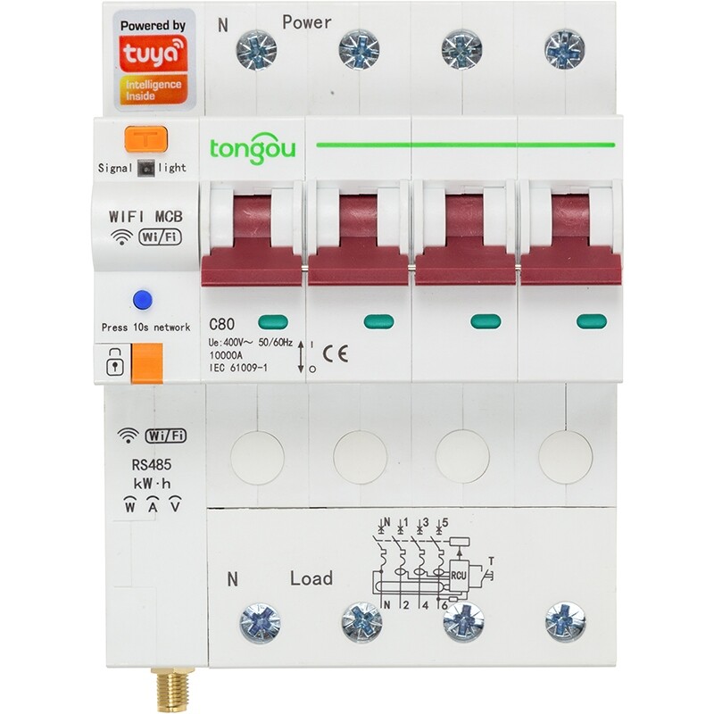 Умный 4-канальный переключатель Tuya Wi-Fi HS082260