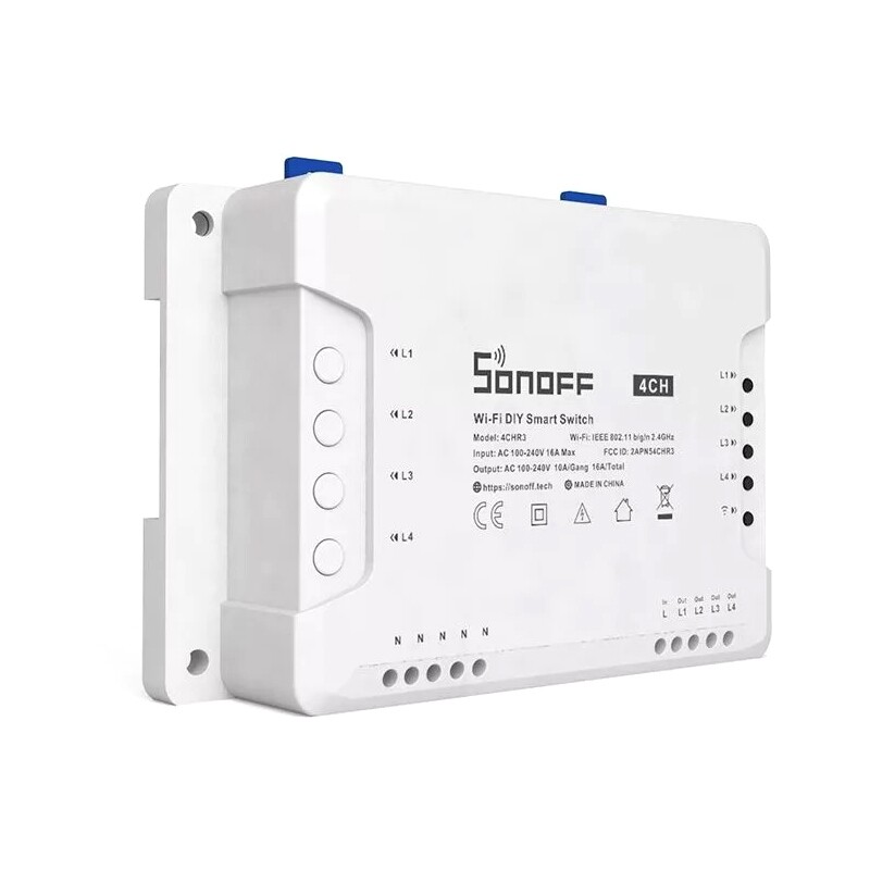 Умный 4-канальный переключатель Sonoff Wi-Fi 4CHR3