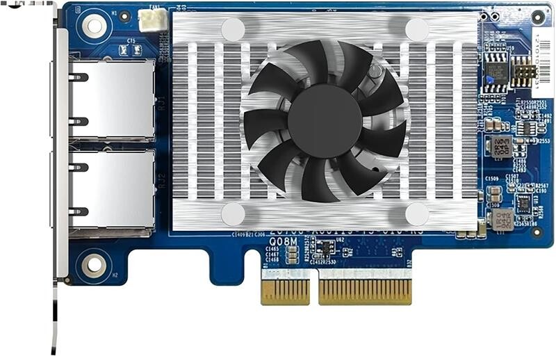 Мережева карта Qnap Dual-port RJ45, 10GbE, PCIe Gen3 x4 (QXG-10G2T-X710)