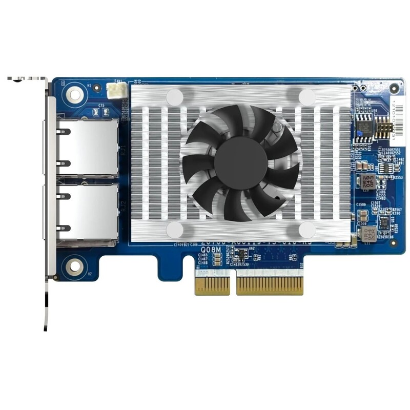 Мережева карта Qnap Dual-port RJ45, 10GbE, PCIe Gen3 x4 (QXG-10G2T-X710)