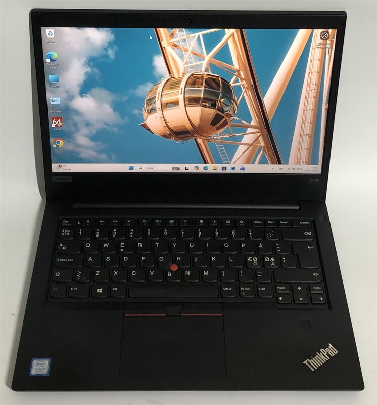 Ноутбук Lenovo ThinkPad E490 / 14" FullHD IPS / i5-8265U / 8GB / 256GB SSD / Win11Pro / сканер отпечатка - Б/у
