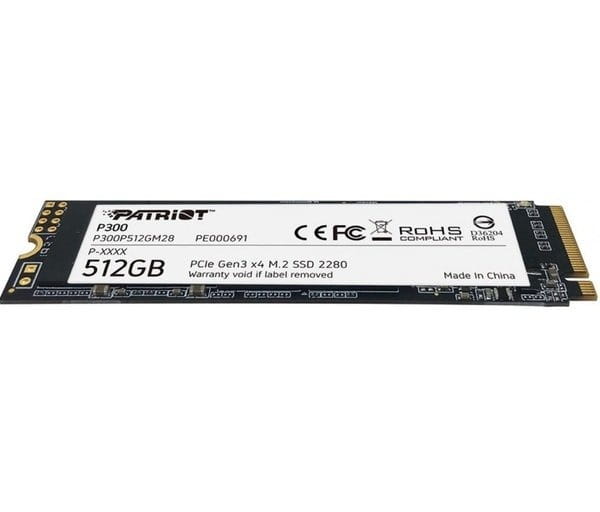 Накопичувач SSD  512GB Patriot P300 M.2 2280 PCIe 3.0 x4 NVMe TLC (P300P512GM28)