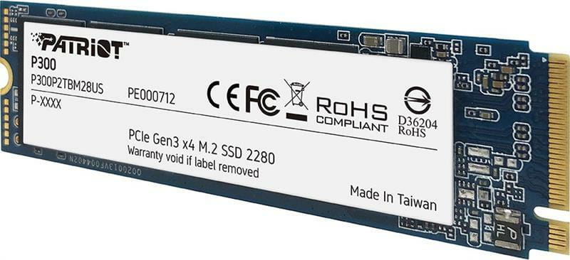 Накопичувач SSD  512GB Patriot P300 M.2 2280 PCIe 3.0 x4 NVMe TLC (P300P512GM28)