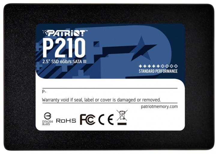 Накопитель SSD  256GB Patriot P210 2.5" SATAIII TLC (P210S256G25)