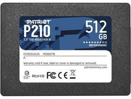 Накопичувач SSD  512GB Patriot P210 2.5" SATAIII TLC (P210S512G25)