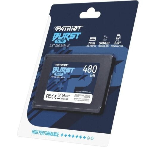 Накопичувач SSD  480GB Patriot Burst Elite 2.5" SATAIII TLC (PBE480GS25SSDR)