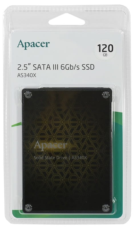 Накопитель SSD  120GB Apacer AS340X 2.5" SATAIII TLC (AP120GAS340XC-1)