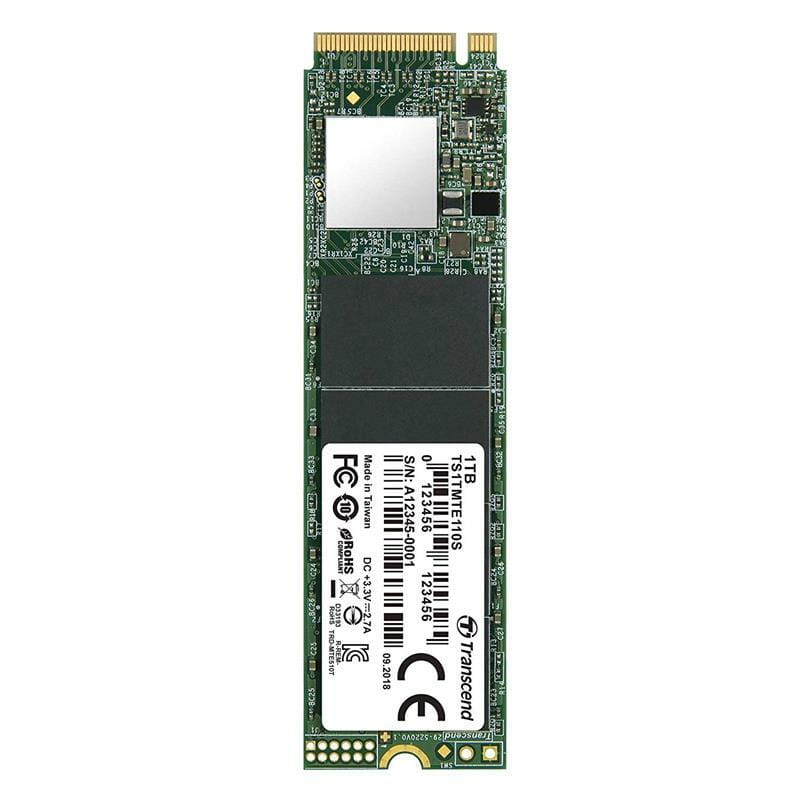 Накопитель SSD 1TB Transcend MTE110S M.2 2280 PCIe 3.0 x4 3D TLC (TS1TMTE110S)