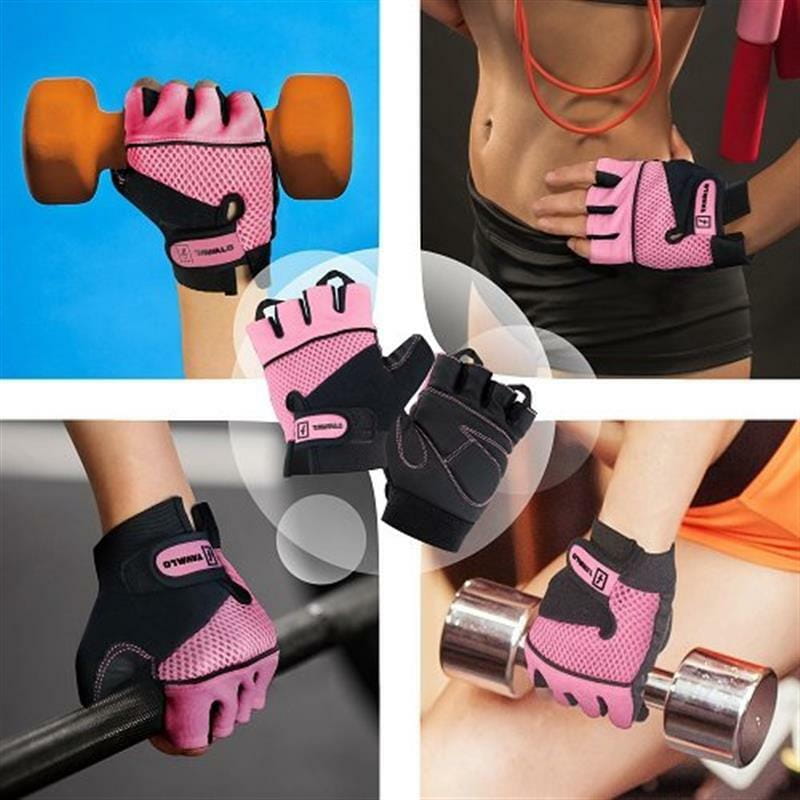 Перчатки для фитнеса Tavialo женские M Black-Pink (цепкий полиэстер) (188106008)