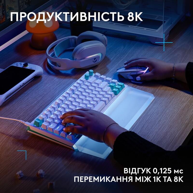 Клавiатура Logitech G512 X 75 White (920-013955)