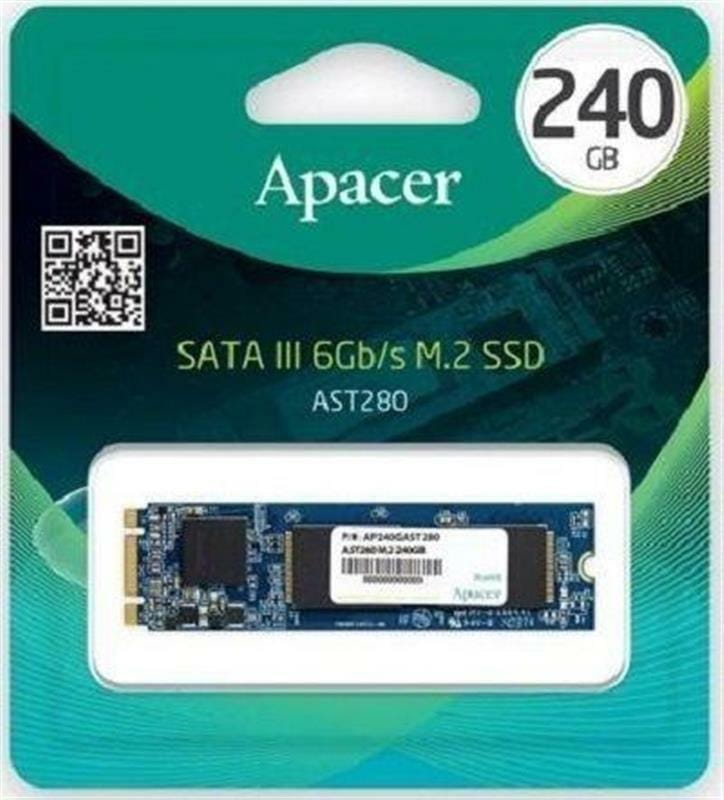 Накопитель SSD  240GB Apacer AST280 M.2 SATAIII TLC (AP240GAST280-1)