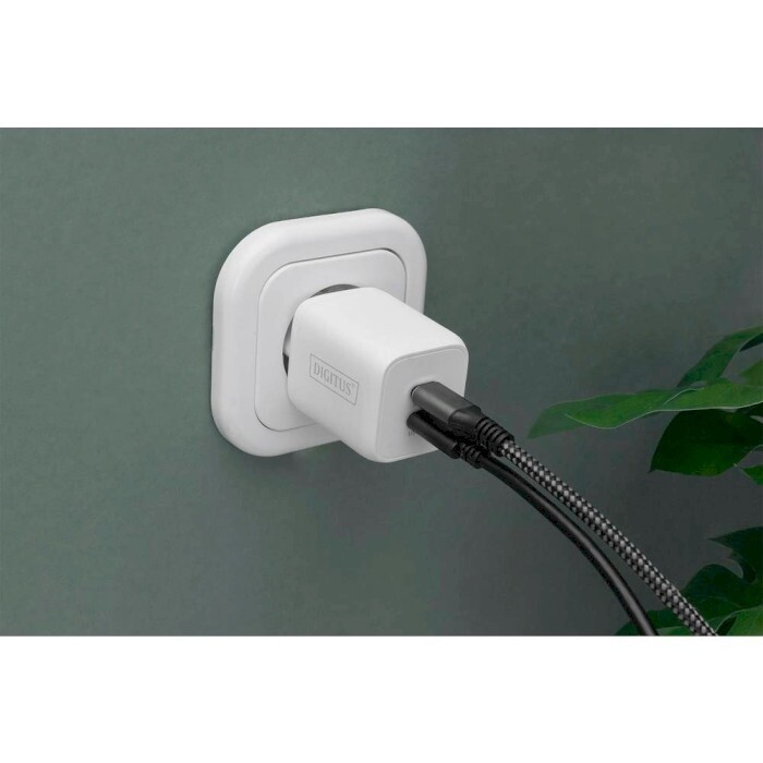 Сетевое зарядное устройство Digitus (2USB Type-C, 3A) 65W White (DA-10063)