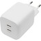 Фото - Сетевое зарядное устройство Digitus (2USB Type-C, 3A) 65W White (DA-10063) | click.ua