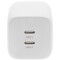 Фото - Сетевое зарядное устройство Digitus (2USB Type-C, 3A) 65W White (DA-10063) | click.ua