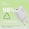 Фото - Сетевое зарядное устройство Digitus (1USB-C, 3A, 1USB-A, 3A) 20W White (DA-10300) | click.ua