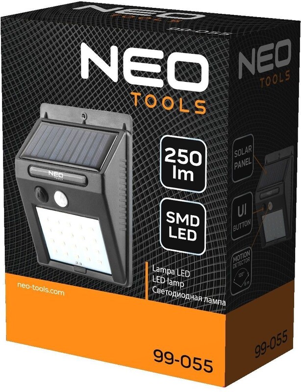 Аккумуляторный прожектор с датчиком движения Neo Tools IP44 99-055