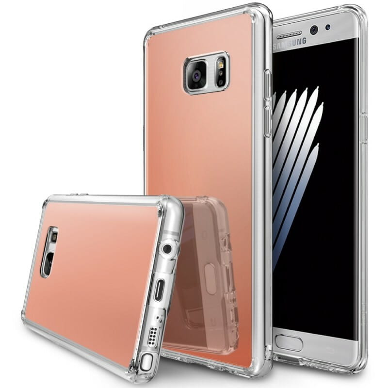 Чохол-накладка Ringke Fusion Mirror для Samsung Galaxy Note 7 SM-N930 Rose Gold (151772)