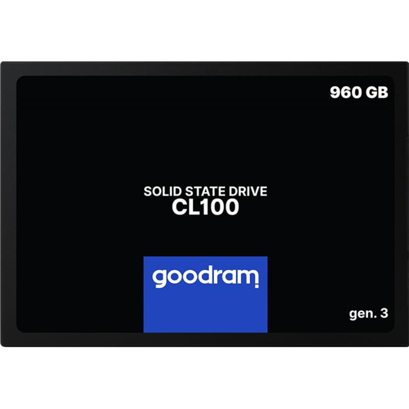 Накопичувач SSD  960GB Goodram CL100 GEN.3 2.5" SATAIII 3D TLC (SSDPR-CL100-960-G3)