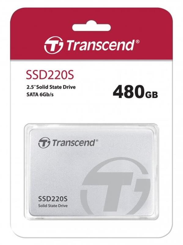 Накопичувач SSD  480GB Transcend SSD220 2.5" SATA III TLC (TS480GSSD220S)