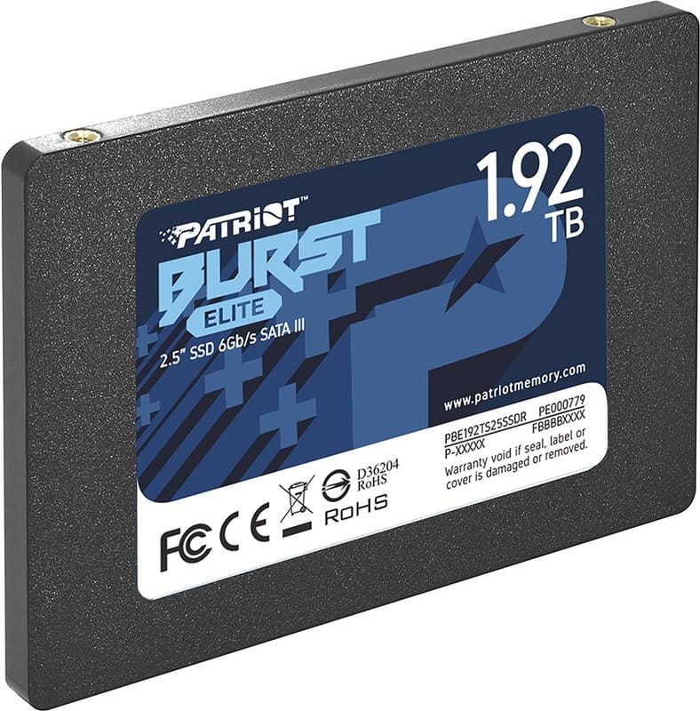 Накопитель SSD 1.92TB Patriot Burst Elite 2.5" SATAIII TLC (PBE192TS25SSDR)