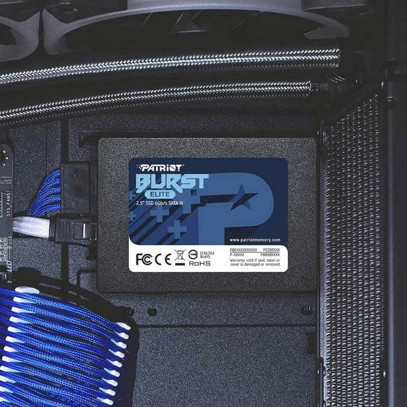 Накопитель SSD 1.92TB Patriot Burst Elite 2.5" SATAIII TLC (PBE192TS25SSDR)