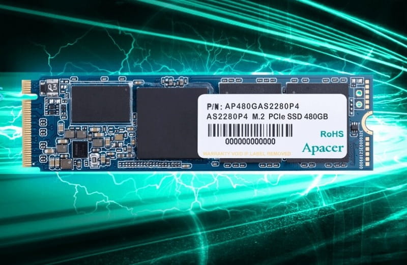 Накопитель SSD  512GB Apacer AS2280P4 M.2 2280 PCIe 3.0 x4 3D TLC (AP512GAS2280P4-1)