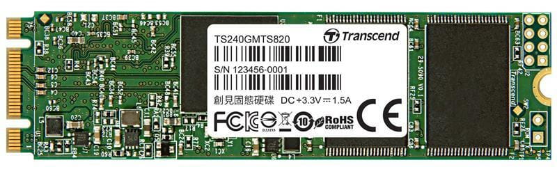Накопитель SSD  240GB Transcend 820S M.2 2280 SATAIII 3D TLC NAND (TS240GMTS820S)