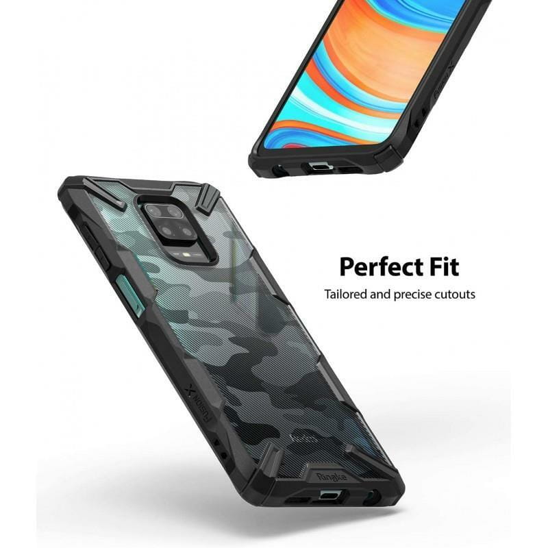 Чехол-накладка Ringke Fusion X для Xiaomi Redmi Note 9S/Note 9 Pro/Note 9 Pro Max Camo Black (RCX4809)