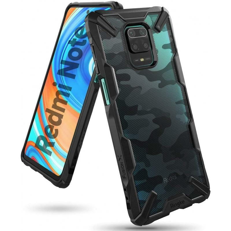 Чехол-накладка Ringke Fusion X для Xiaomi Redmi Note 9S/Note 9 Pro/Note 9 Pro Max Camo Black (RCX4809)