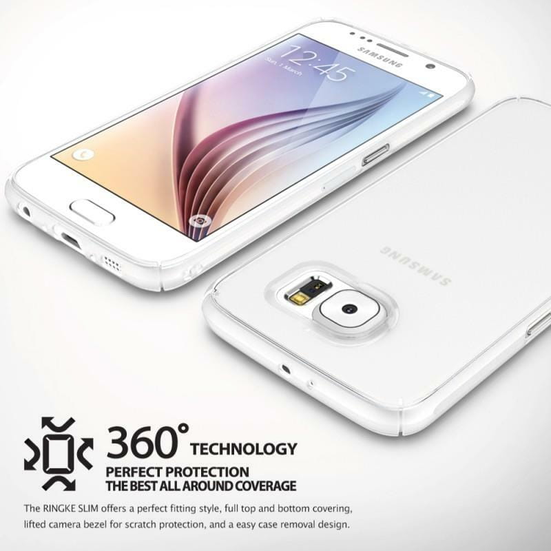 Чехол-накладка Ringke Slim для Samsung Galaxy S6 SM-G920 Frost Pink (RCS4421)