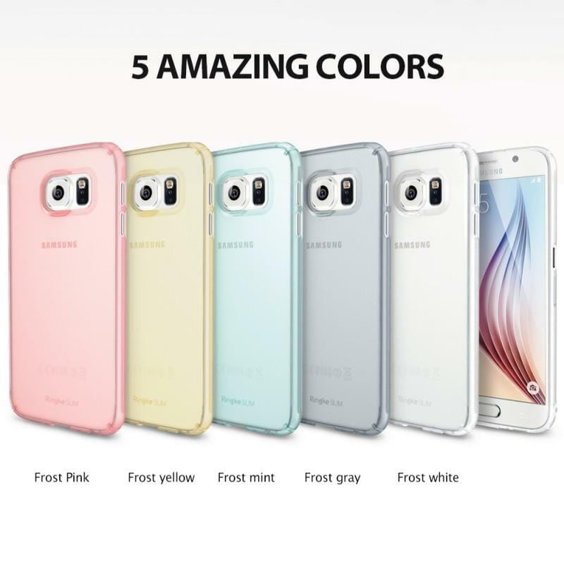 Чехол-накладка Ringke Slim для Samsung Galaxy S6 SM-G920 Frost Pink (RCS4421)