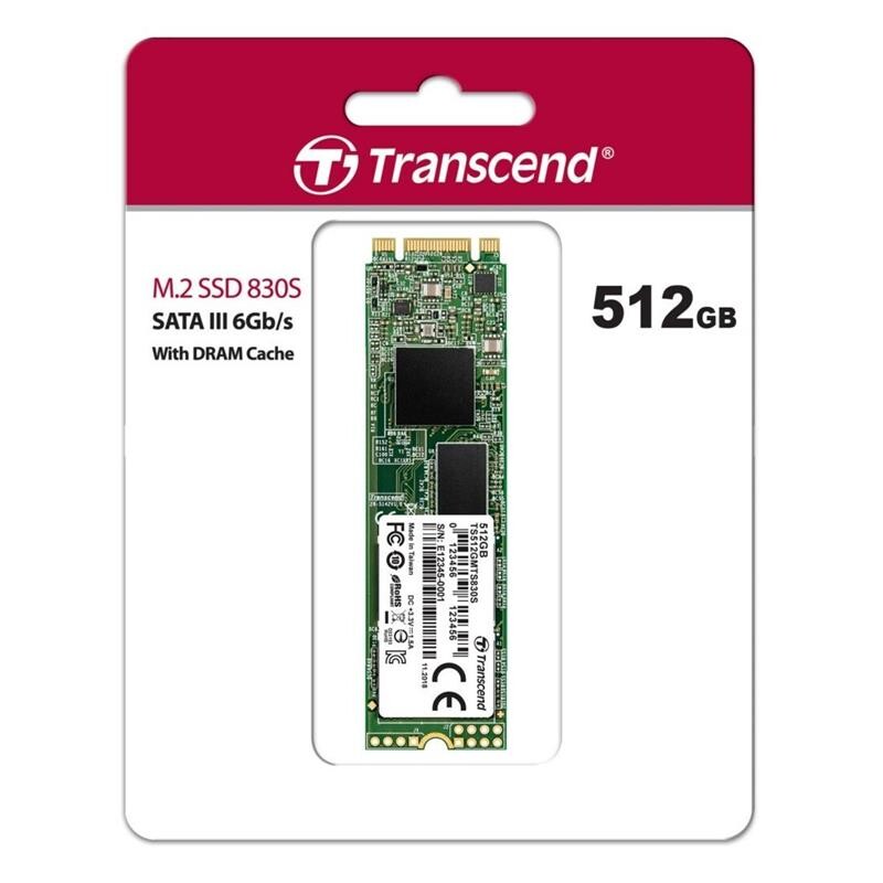 Накопитель SSD  512GB Transcend 830S M.2 2280 SATAIII 3D TLC (TS512GMTS830S)