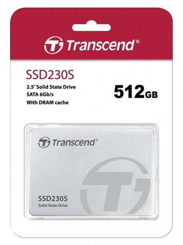 Накопитель SSD  512GB Transcend SSD230S Premium 2.5" SATA III 3D V-NAND TLC (TS512GSSD230S)