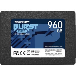 Накопичувач SSD  960GB Patriot Burst Elite 2.5" SATAIII TLC (PBE960GS25SSDR)