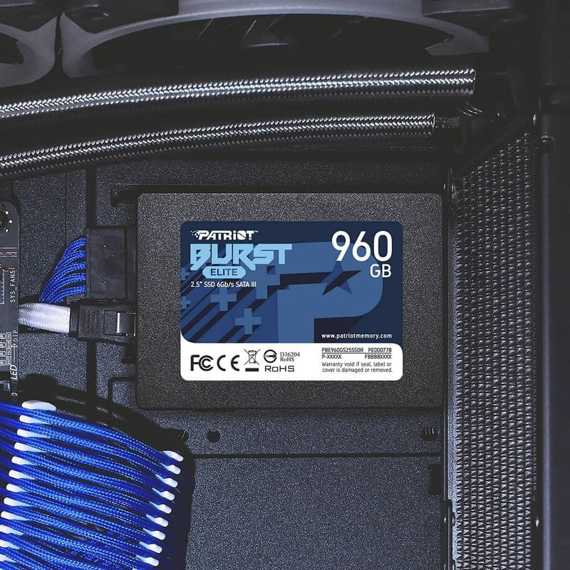 Накопичувач SSD  960GB Patriot Burst Elite 2.5" SATAIII TLC (PBE960GS25SSDR)