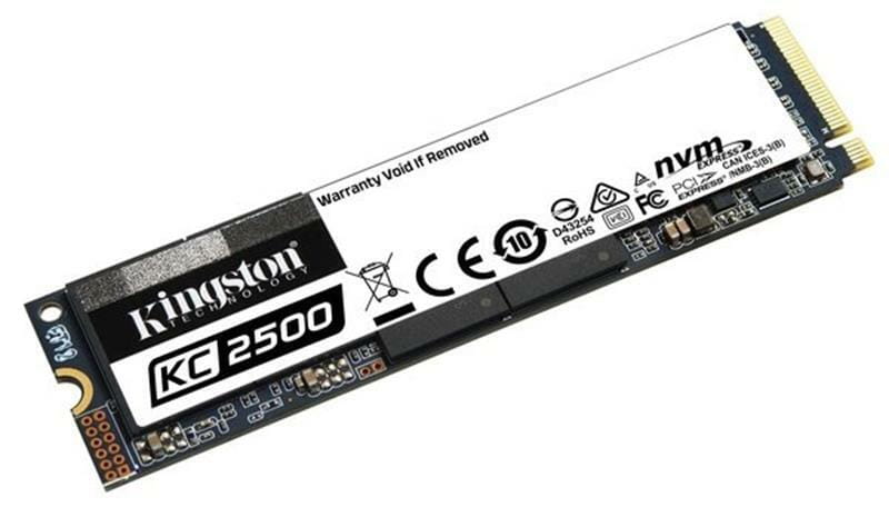 Накопитель SSD 1TB M.2 NVMe Kingston KC2500 M.2 2280 PCIe 3.0 x4 3D TLC (SKC2500M8/1000G)