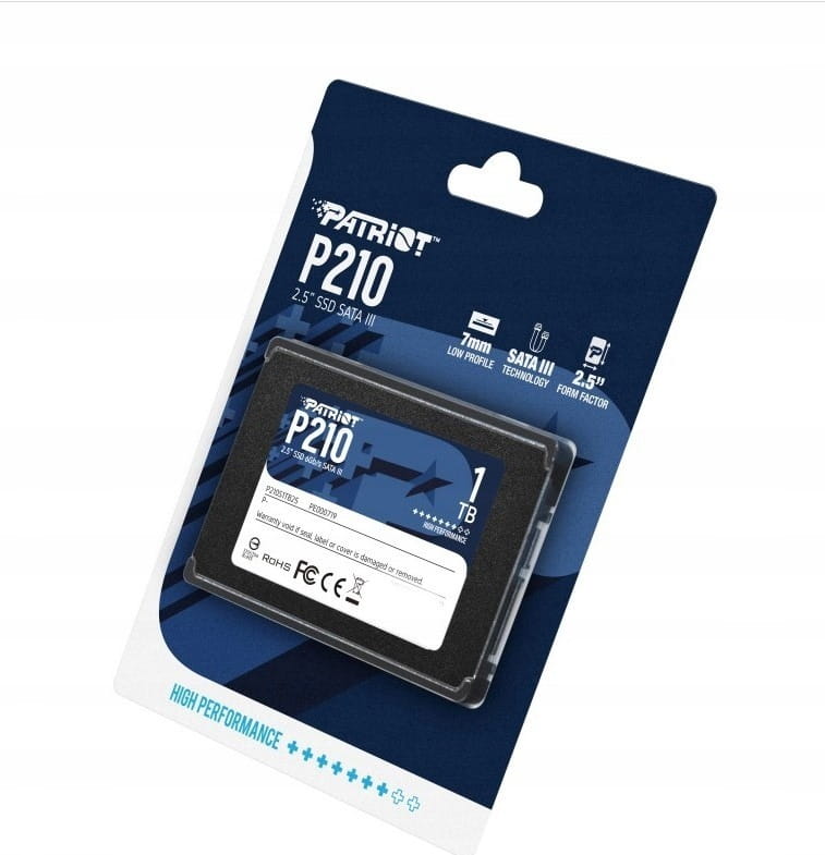 Накопитель SSD 1TB Patriot P210 2.5" SATAIII TLC (P210S1TB25)