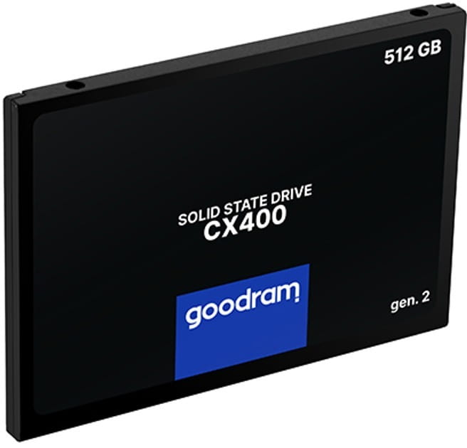 Накопитель SSD  512GB Goodram CX400 Gen.2 2.5" SATAIII 3D TLC (SSDPR-CX400-512-G2)