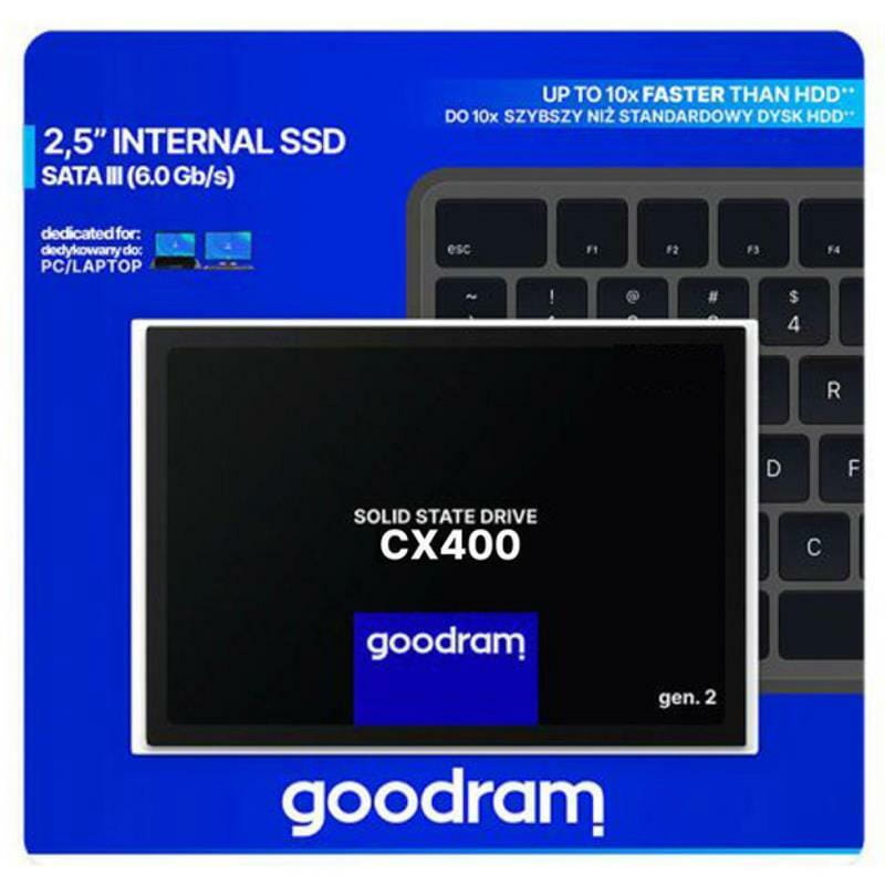 Накопитель SSD  512GB Goodram CX400 Gen.2 2.5" SATAIII 3D TLC (SSDPR-CX400-512-G2)