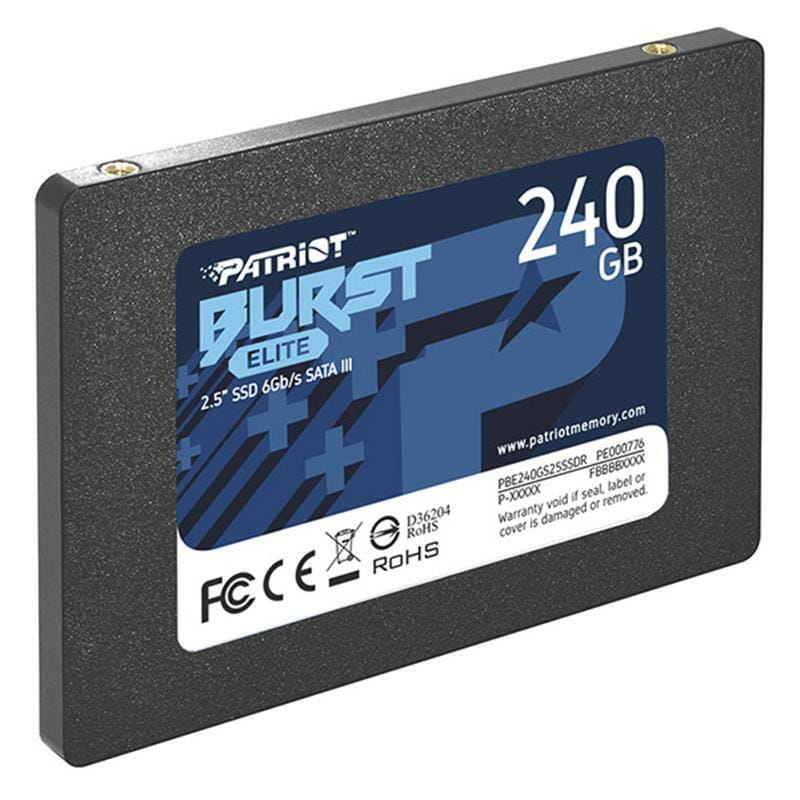Накопичувач SSD 240GB Patriot Burst Elite 2.5" SATAIII TLC (PBE240GS25SSDR)