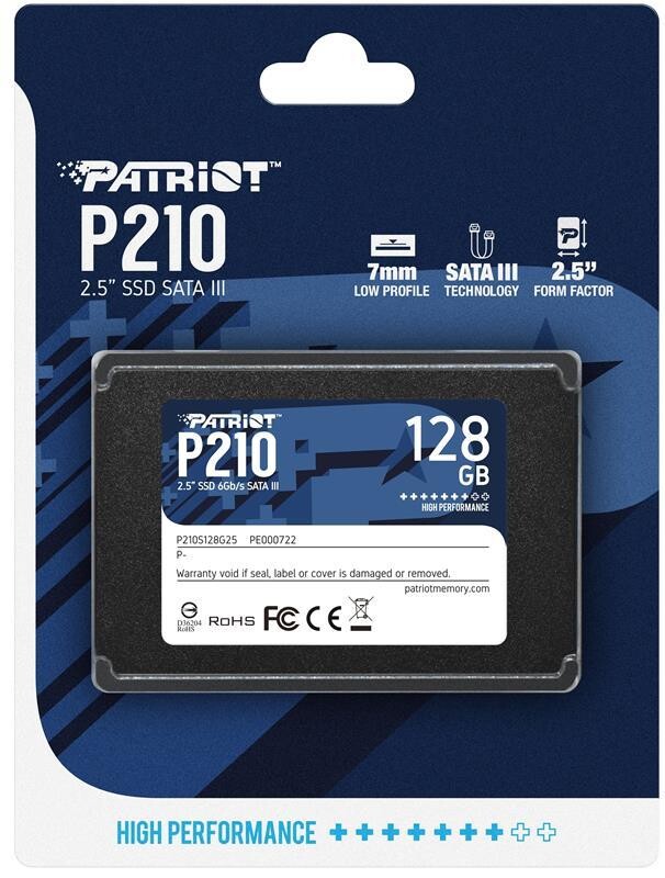 Накопитель SSD  128GB Patriot P210 2.5" SATAIII TLC (P210S128G25)