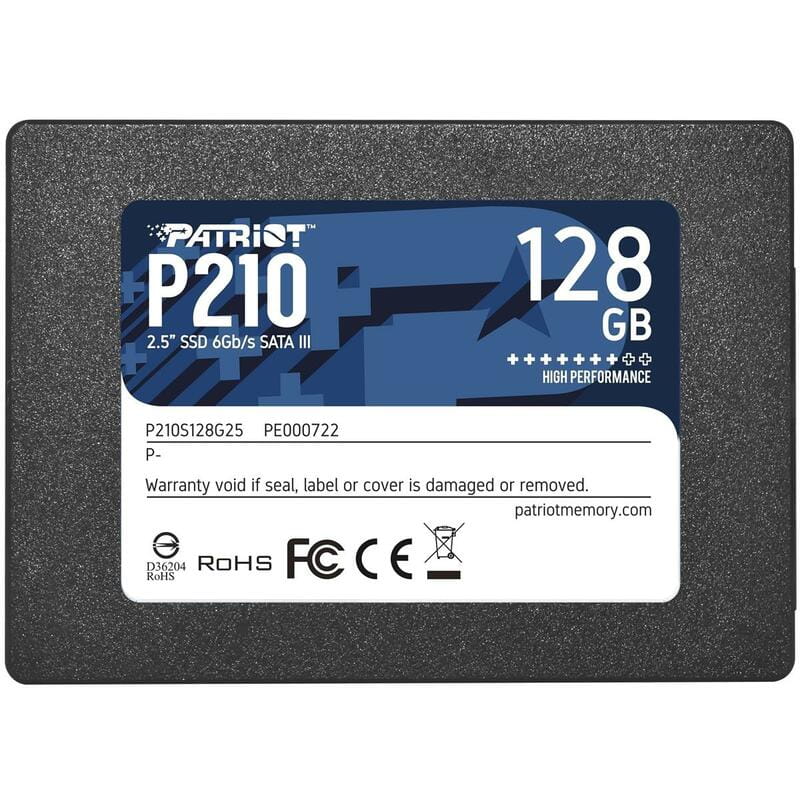 Накопитель SSD  128GB Patriot P210 2.5" SATAIII TLC (P210S128G25)