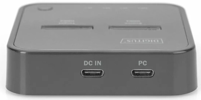 Док-станция Digitus Dual для M.2 NVMe SSD, USB Type-C 3.2, Black (DA-71545)