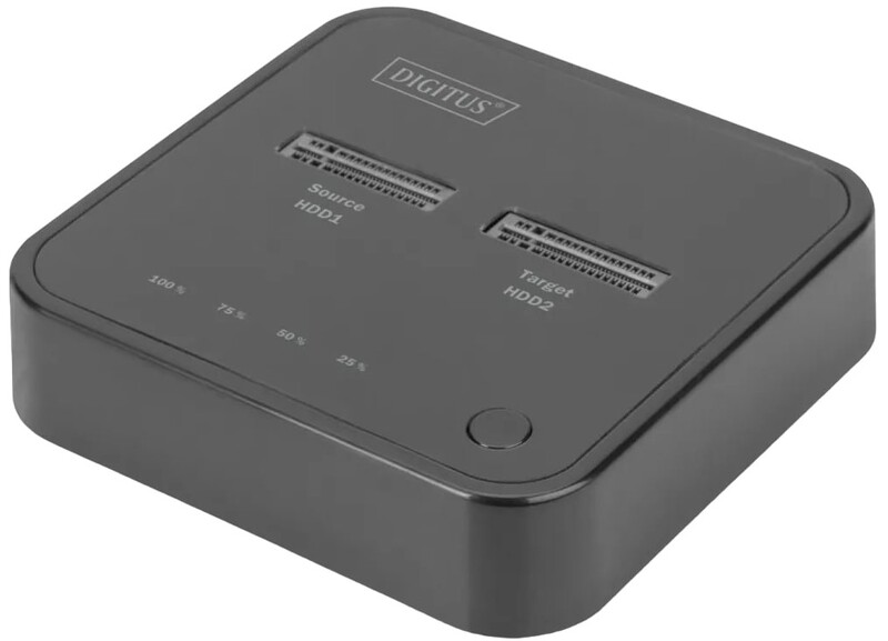 Док-станция Digitus Dual для M.2 NVMe SSD, USB Type-C 3.2, Black (DA-71545)