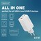 Фото - Сетевое зарядное устройство Digitus (2USB-C, 3A, 1USB-A, 3A) 67W White (DA-10303) | click.ua