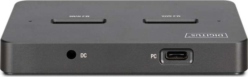 Док-станція Digitus Dual для M.2 NVMe SSD, USB Type-C 3.2, Grey (DA-71546-1)
