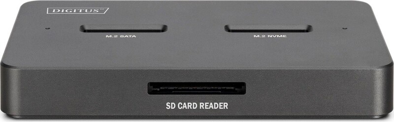 Док-станція Digitus Dual для M.2 NVMe SSD, USB Type-C 3.2, Grey (DA-71546-1)