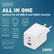 Фото - Сетевое зарядное устройство Digitus (2USB-C, 3A, 1USB-A, 3A) 100W White (DA-10304) | click.ua
